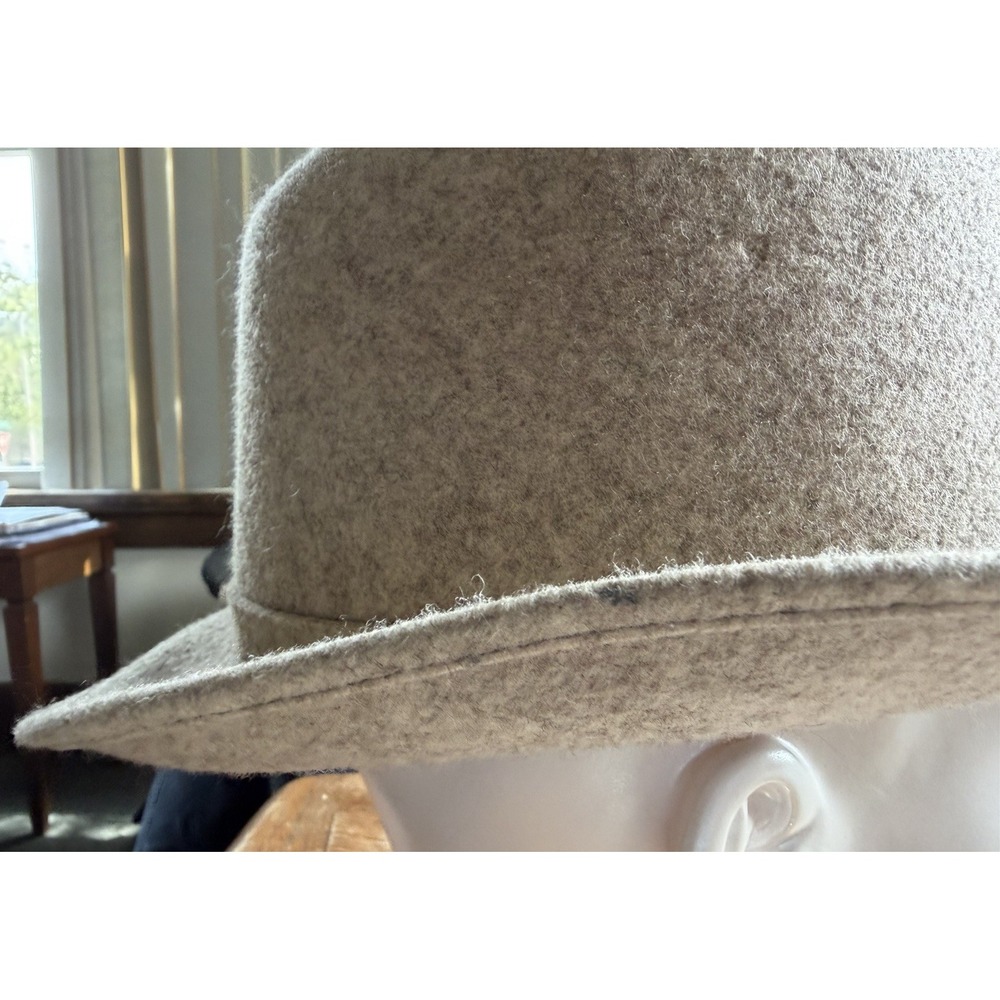 Vintage Allyn St George Fedora Hat W/rolled Brim Size L All Wool By Bollman USA - Picture 3 of 16